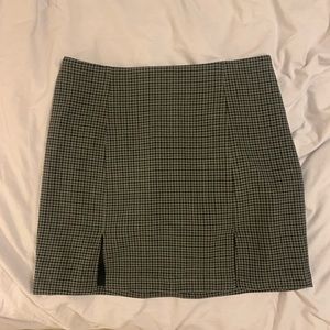 Plaid mini skirt